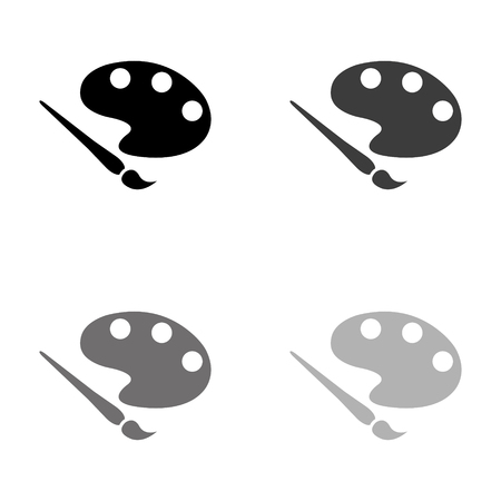 &#xA;Brush - black vector iconのイラスト素材
