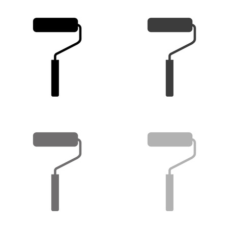 paint roller symbolのイラスト素材