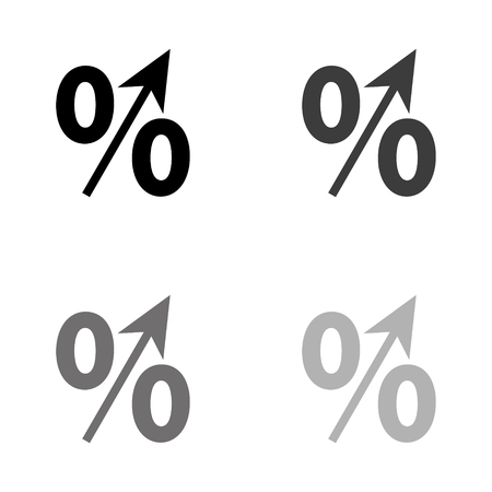 &#xA;percent - black vector iconのイラスト素材