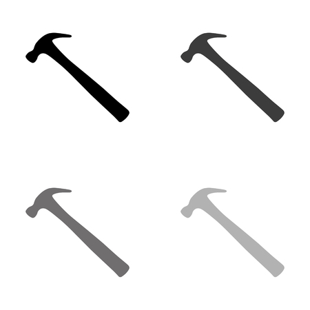 &#xA;hammer - black vector iconのイラスト素材