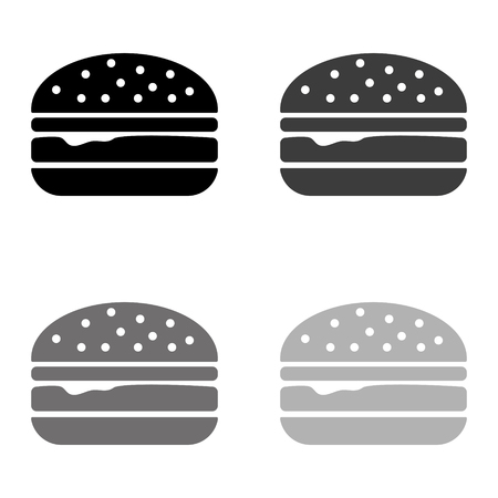&#xA;burger - black vector iconのイラスト素材