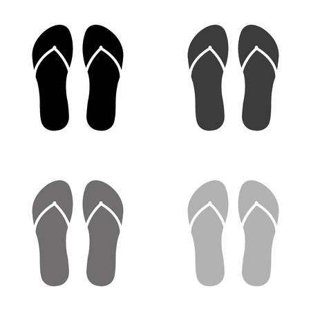flip flops iconのイラスト素材