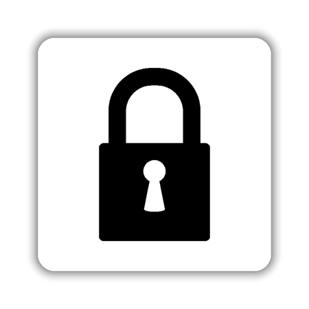 
lock - black vector iconのイラスト素材