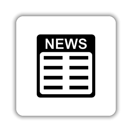 &#xA;news - black vector iconのイラスト素材