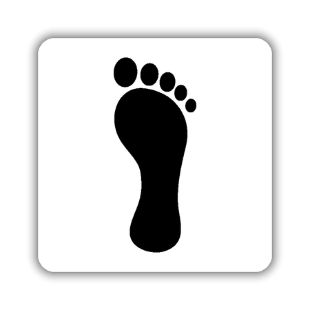 &#xA;footprint - black vector iconのイラスト素材