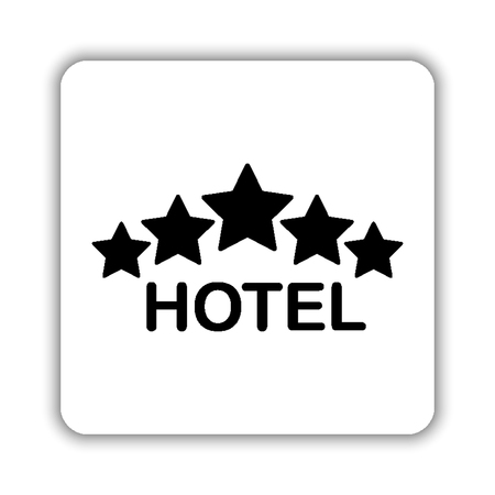&#xA;hotel - black vector iconのイラスト素材