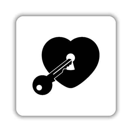 &#xA;heart - black vector iconのイラスト素材