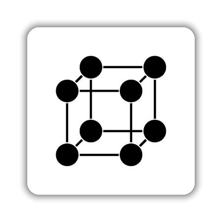 &#xA;Molecule - black vector iconのイラスト素材