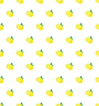 lemon  seamless pattern vector citrus fruits wallpapers, fabric, texture, backgroundのイラスト素材