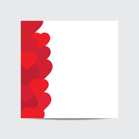 heart greeting card. Love card. Happy Valentines dayのイラスト素材