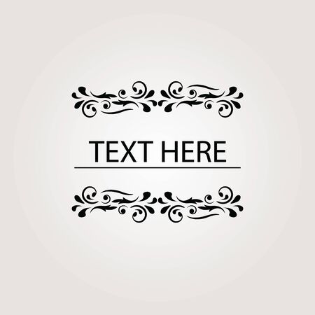 Greeting card with vintage ornament. Vector template floral decorativ ornamentのイラスト素材