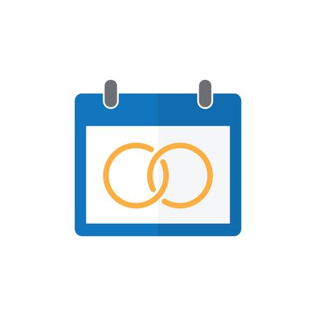 wedding day  calendar Happy wedding day, marige icon love iconのイラスト素材