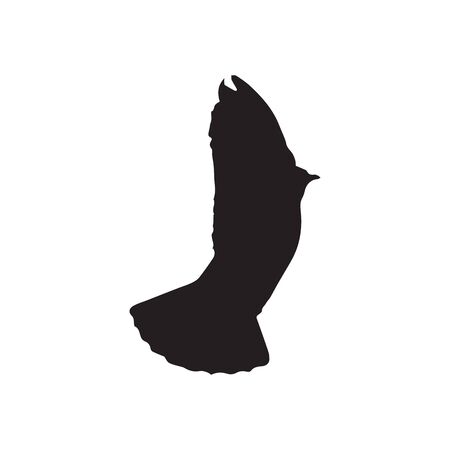 dove in flight silhouettes.   Pigeon  vector iconのイラスト素材