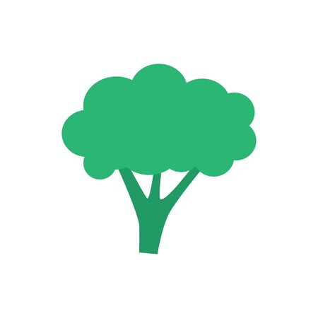 Broccoli icon. vector broccoli branch signのイラスト素材