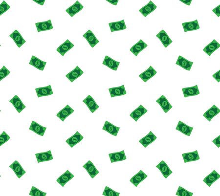 money background Seamless.  dollars texture pattern vector blackのイラスト素材