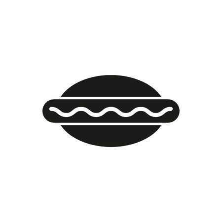 hot dog and burger icon. Fast food icon.のイラスト素材