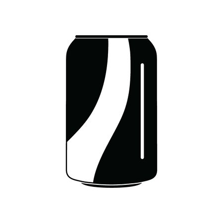 soda can icon black vectorのイラスト素材