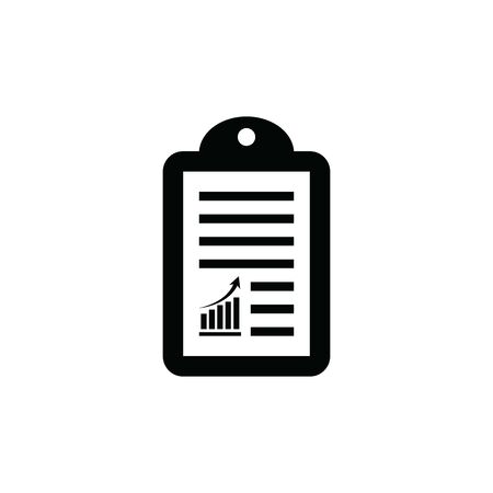 document icon with chart or graph vectorのイラスト素材