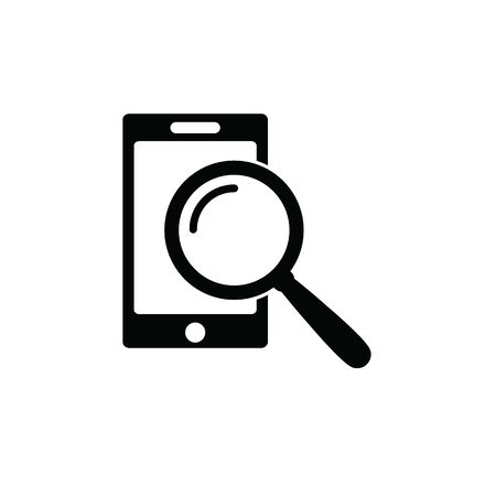 search icon.  browser icon. Webpage icon/ internet icon with search sign vectorのイラスト素材