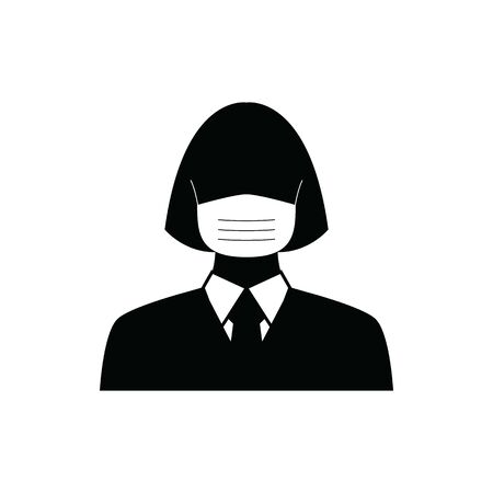 doctor icon. Doctor with stethoscope vector signのイラスト素材