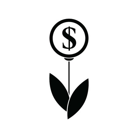 money tree icon. dollar signのイラスト素材
