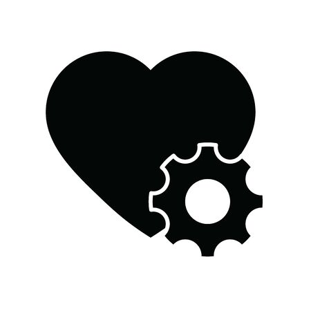 Heart repair icon. Heart surgery icon vectorのイラスト素材
