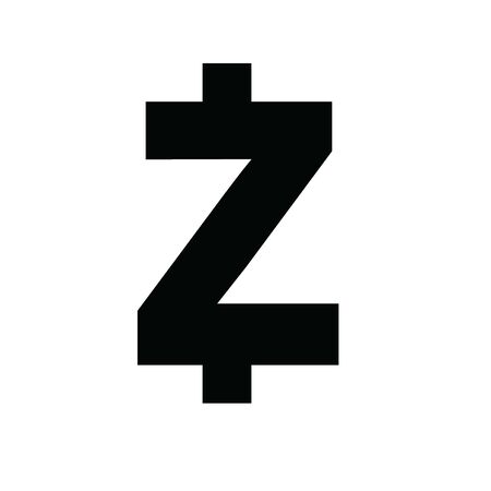 Zcash  coin icon. Cryptocurrency coin money. blockchain  symbol. Internet moneyのイラスト素材