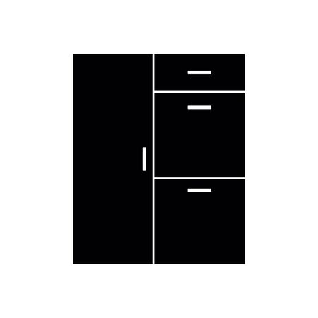 wardrobe icon. line style iconのイラスト素材