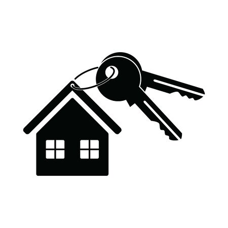house key icon vector signのイラスト素材