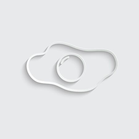 omelet icon. egg icon vectorのイラスト素材