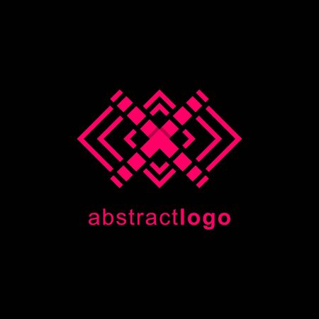 Abstract Logo Design. Lines Logo. Letter X Initial Logoのイラスト素材