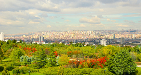 Ankara, Capital city of Turkey in a beautiful autumn day.の写真素材