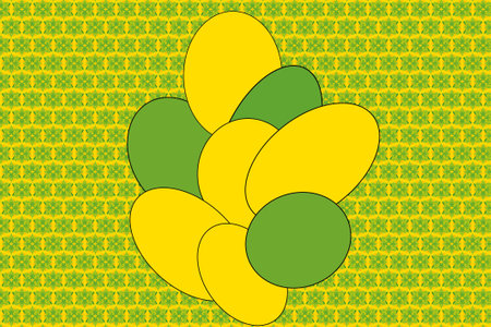 balloons, green-yellow background, holiday background for the desktop, good mood, spring decor, abstraction, advertising decoration, balls in a frame, beautiful background.の写真素材