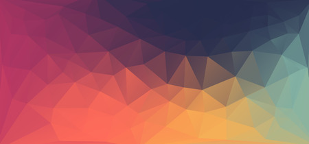 Colorful geometric background with triangles and copy space for custom text. Polygonal abstract...