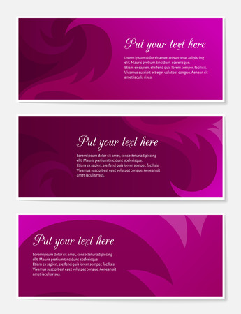 Set of colorful abstract backgrounds for website, banners or identity with copy space for your custom text.のイラスト素材