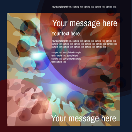 Abstract colorful  spotted background with bubbles . Place for your text. Vector illustration. Design Layout for  Presentations and Postersのイラスト素材