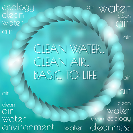 Eco poster. Abstract colorful  vector  background with eco textのイラスト素材