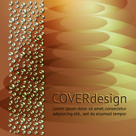 Cover or broshure squares design. Vector abstract modern template.のイラスト素材