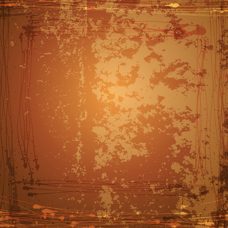 Vector Grunge Background. Brown abstract vintage texture of paper or stained canvas.のイラスト素材