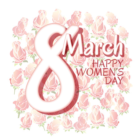 Happy Womens Day cardのイラスト素材