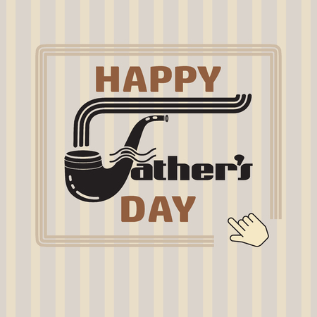 Happy Fathers day poster. Vector illustrationのイラスト素材