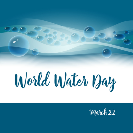 World Water day concept.Vector illustration.のイラスト素材