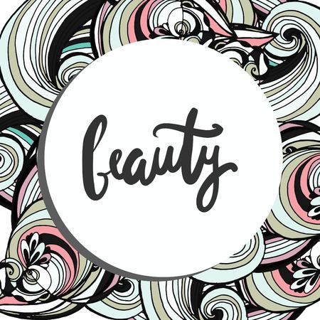 Hand lettering and custom typography for your designsのイラスト素材