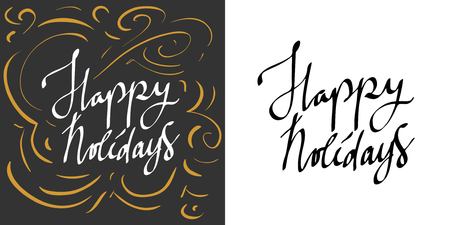 Holiday card lettering.のイラスト素材