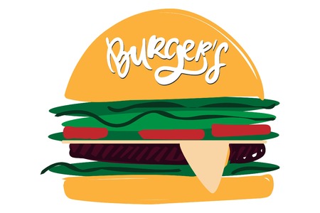 Hand lettering and custom typography for your designs: t-shirts, bags, for posters, invitations, cards, etc.のイラスト素材