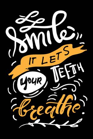 Typography lettering design on a tooth shape grunge texture and sunburst for print, t-shirt.のイラスト素材