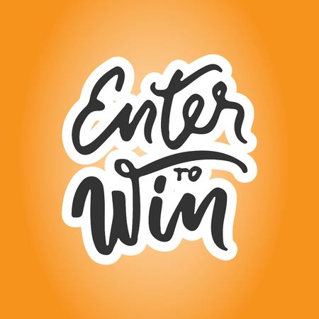 Enter To Win Vector Banner Royalty Free Vector Graphics