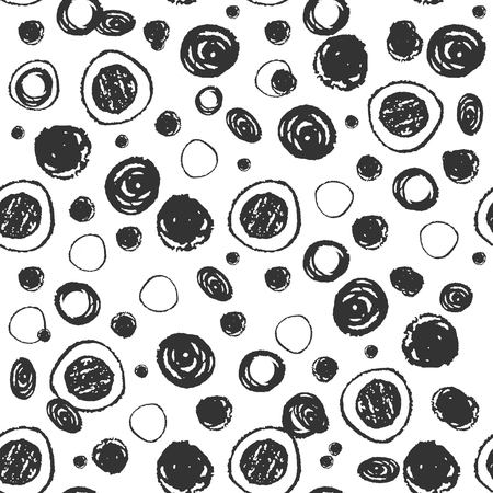 Abstract doodle seamless pattern. hand drawn elementsのイラスト素材