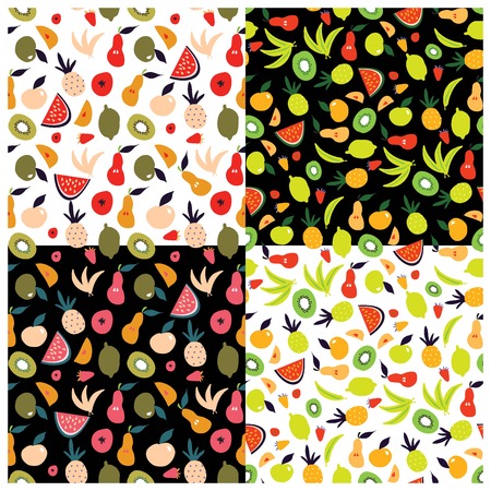 Fruit seamless pattern. Modern background for your designのイラスト素材