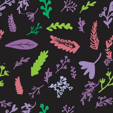 Modern Floral seamless pattern for your design: wallpapers, textile. Leaves and flowersのイラスト素材